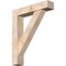 Ekena Millwork Traditional Craftsman Smooth Bracket w/ Offset Brace, Douglas Fir, 7 1/2"W x 36"D x 44"H BKT0806X36X44TRA04SDF - alternate 1
